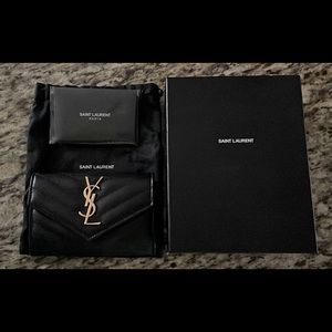 Monogram small YSL envelop wallet